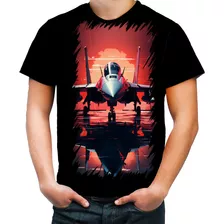 Camiseta Colorida Aeronautica Caça Avião Guerra Fighter 1