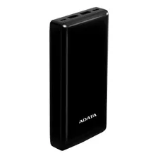 Cargador Smart Power Bank 20000mah Adata C20, Usb-c/a, Negro