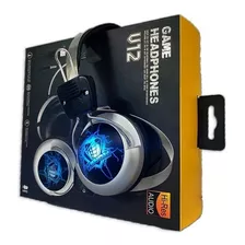 Fone De Ouvido Over-ear Gamer Hd V12 Com Led Rgb