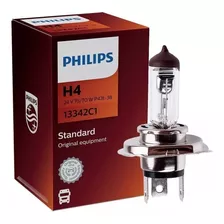 10 Lâmpadas De Caminhão Philips Standard H4 2800k 24v 70/75w