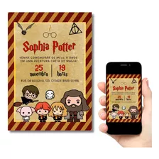 Convite Digital Aniversário Harry Potter