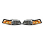 Par Faros Ford Mustang 1999-2000-2001-2002 Fondo Negro Tyc