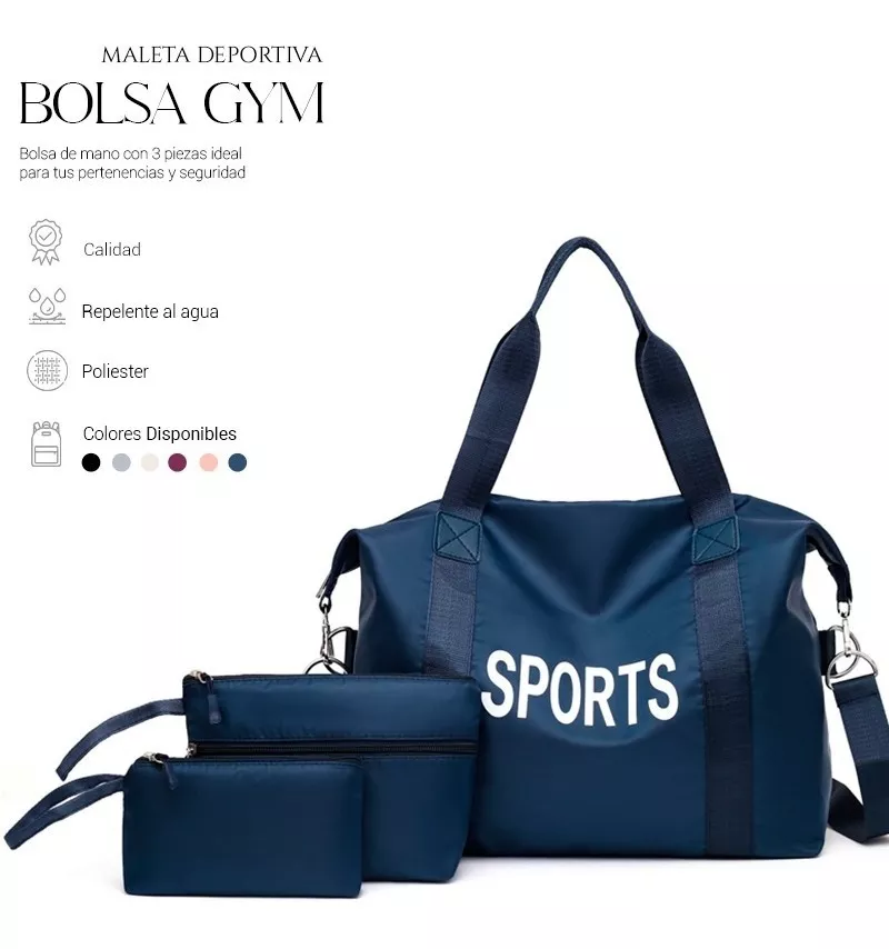 Maleta Deportiva Bolsa Gym Viaje Mochila Fitness Bag