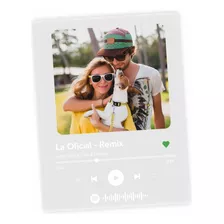 Canción Con Código Spotify Y Con Fotografía Personalizada