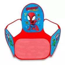 Spiderman Pelotero Infantil 120x120x75 Cm Color Rojo