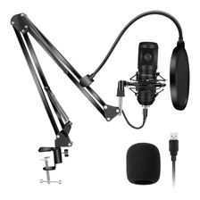 Kit Microfono Condenser Usb Profesional Estudio Streaming