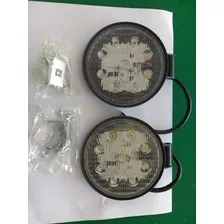 Kit 2 Farol Milha Micro Ônibus Volare Flay W9 Led 