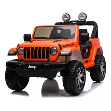 Auto A Batería Jeep Wrangler Rubicon Para Niños