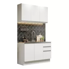 Cozinha Compacta Madesa Glamy 120001 Armário Balcão S Tamp B