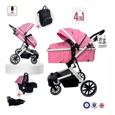 Coche De Bebé 3 En 1 Ukpram Color Rosado