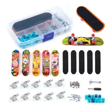 5 Peças Conjunto Mini Fingerboard Esportivo Ferramenta Skate