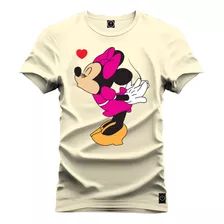 Camiseta Algodão Premium Minnie Beijinho