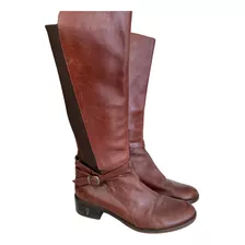 Bota Caña Alta Cardon De Cuero N 39 Marron