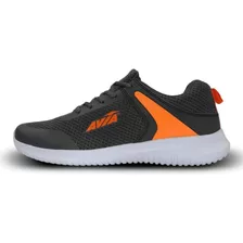 Tenis Avia James Para Hombre-gris/naranja