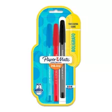 Boligrafos Paper Mate Kilometrico Trazo 1.0mm X 3 Colores Color De La Tinta Negro/azul/rojo Color Del Exterior Transparente