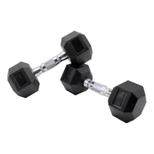 2 Mancuernas 15 Lb 6.80 Kg C/u Kit Set Pesas Hexagonales Pro