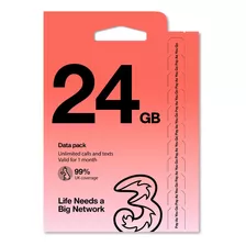 Chip 5g Global +70 Países - 24gb - 30 Dias - Three