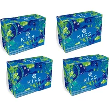 Lenço De Papel Kiss Folha Dupla 4 Caixas 100 Em Cada Kiss En Caixa4 X 100 Unidades C/u