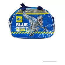 Bolso Jurassic Word T- Rex Blue Dinosaurios Colonia Pileta