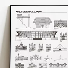 Pôster Arquitetura De Salvador Por Ordem De Tamanho - A2