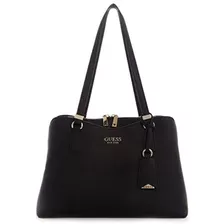 Guess Mujer Satchel, Satchel Shoulder Bag, Black, One Size U