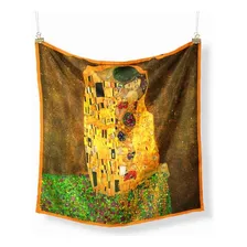 Mascada Bufanda El Beso De Gustav Klimt + Bolsa De Regalo