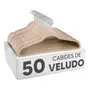 Kit 50 Cabides Kparts Aveludado Preto E Cinza Bege