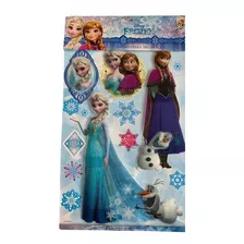 Adesivo Frozen Decorativo 3d Disney Cor Azul-turquesa