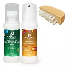 Kit Renovador Nobuck + Protetor 80ml + Escova