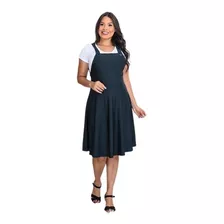 Vestido Moda Feminina Estilo Salopete Jardineira Promoçao