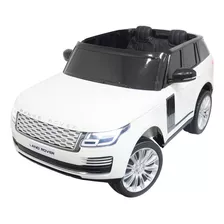 Mini Carrinho Infantil Elétrico 24v Land Rover Couro Mp5 Cor Branco Brinqway