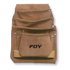 Estuche Portaherramientas 4 Compartimentos Cuero Foy 143212 