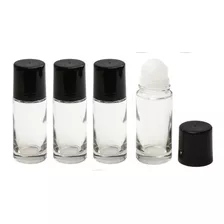 4 Frascos Vazios De Vidro Com Roll On - 50 Ml (desdorante)