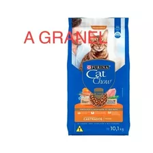 Kit 3 Kg Ração A Granel Cat Chow Para Gatos Castrados Peixe 