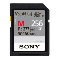 Tarjeta Sony Serie M Sdxc Uhs-ii De 256 Gb, V60, Cl10, U3, M