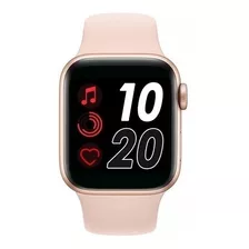 Smartwatch Genérica T500 Sport 1.54 Caixa Rosa, Pulseira Rosa E O Arco De Plástico