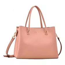 Bolsa Estruturada Baú Feminina Couro Pu Shopper Saco Alça Gd