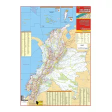 Mapa De Colombia Y Ecuador