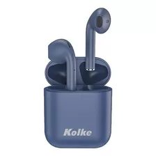 Auriculares Bluetooth Kolke Kab 479 Estuche Tws Manos Libres Color Azul