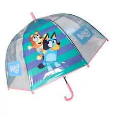 Paraguas Infantil Bluey Pvc Impermeable Licencia Wabro