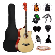 Guitarra Acústica De 38 Inch,con Funda Y Accesorios 8 Piezas