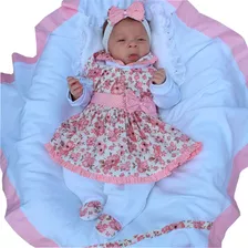 Saída De Maternidade Conjunto Bebê Menina Charm Alice Floral