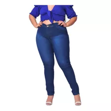 Calça Plus Size Jeans Feminina Com Muita Lycra 48 50 52 54