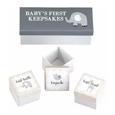 Lillian Rose 3 Piece Baby S First Keepsakes Boxes
