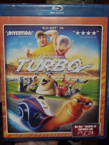 Turbo Blu Ray 3d Nuevo Original Sellado Dreamworks