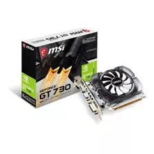 Tarjeta De Video Msi Nvidia Geforce Gt730 2gb Gddr3