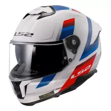 Casco Integral Ls2 Ff808 Vintage/blanco Azul Rojo