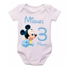 Body Mesversario Avulso Personalizado Menino/menina 