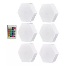 Lampara Led Rgb Hexagonal Touch Tatil Para Panel+bateria Aaa