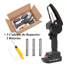 Hilda 4in Motosierra Con 2 Pilas 3 Cadenas De Repuesto